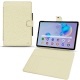 Samsung Galaxy Tab S6 Lite leather case - Ivoire ( Sleek P C12 - White ) 