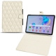 Custodia in pelle Samsung Galaxy Tab S6 Lite - Blanc - Couture ( Bologna - White ) 