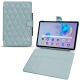 Samsung Galaxy Tab S6 Lite leather case - Bleu ciel - Couture ( Nappa - Pantone 277C ) 