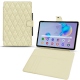 Custodia in pelle Samsung Galaxy Tab S6 Lite - Ivoire - Couture ( Sleek P C12 - White ) 