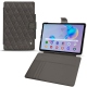 Lederschutzhülle Samsung Galaxy Tab S6 Lite - Anthracite - Couture ( Pantone 424C ) 