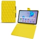 가죽 커버 Samsung Galaxy Tab S6 Lite - Jaune fluo - Couture