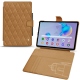 Capa em pele Samsung Galaxy Tab S6 Lite - Castan esparciate - Couture