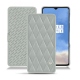 Lederschutzhülle OnePlus 7T - Gris - Couture ( Nappa - Pantone W428C ) 