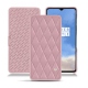 Housse cuir OnePlus 7T - Rose - Couture ( Nappa - Pantone 2365C ) 