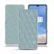 Housse cuir OnePlus 7T - Bleu ciel - Couture ( Nappa - Pantone 277C ) 