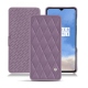 Housse cuir OnePlus 7T - Lilas - Couture ( Nappa - Pantone 2645U ) 