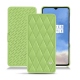 Housse cuir OnePlus 7T - Vert olive - Couture ( Nappa - Pantone 578U ) 