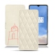 Capa em pele OnePlus 7T - Blanc escumo - Couture