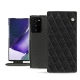 Samsung Galaxy Note20 Ultra leather case - Ebène - Couture ( Sleek P C12 - Black ) 