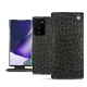 Housse cuir Samsung Galaxy Note20 Ultra - Autruche nero