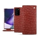 Housse cuir Samsung Galaxy Note20 Ultra - Autruche ciliegia