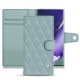 Samsung Galaxy Note20 Ultra leather case - Bleu ciel - Couture ( Nappa - Pantone 277C ) 