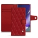 Housse cuir Samsung Galaxy Note20 Ultra - Rouge - Couture ( Nappa - Pantone 199C ) 