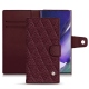Capa em pele Samsung Galaxy Note20 Ultra - Lie de vin - Couture ( Pantone 5115C ) 