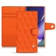 Housse cuir Samsung Galaxy Note20 Ultra - Orange fluo - Couture