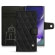 가죽 커버 Samsung Galaxy Note20 Ultra - Negre poudro - Couture