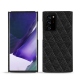 가죽 커버 Samsung Galaxy Note20 Ultra - Ebène - Couture ( Sleek P C12 - Black ) 