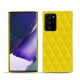 Coque cuir Samsung Galaxy Note20 Ultra - Jaune fluo - Couture