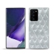 Coque cuir Samsung Galaxy Note20 Ultra - Platinium - Couture