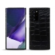 Coque cuir Samsung Galaxy Note20 Ultra - Crocodile nero