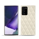Samsung Galaxy Note20 Ultra leather cover - Blanc escumo - Couture