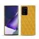 Samsung Galaxy Note20 Ultra leather cover - Jaune soulèu - Couture