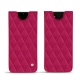 Samsung Galaxy Note20 Ultra leather pouch - Rose fluo - Couture