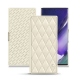 Samsung Galaxy Note20 Ultra leather case - Blanc - Couture ( Bologna - White ) 