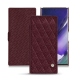 Samsung Galaxy Note20 Ultra leather case - Lie de vin - Couture ( Pantone 5115C ) 