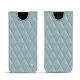 レザーケース Samsung Galaxy Note20 - Bleu ciel - Couture ( Nappa - Pantone 277C ) 