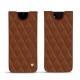 Samsung Galaxy Note20 leather pouch - Marron - Couture ( Nappa - Pantone 1615C ) 