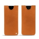 Samsung Galaxy Note20 leather pouch - Mandarine vintage ( Pantone 165C ) 
