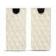 Pochette cuir Samsung Galaxy Note20 - Blanc escumo - Couture