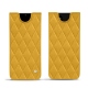 Pochette cuir Samsung Galaxy Note20 - Jaune soulèu - Couture