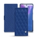 レザーケース Samsung Galaxy Note20 - Bleu océan - Couture ( Nappa - Pantone 293C ) 