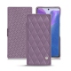 Housse cuir Samsung Galaxy Note20 - Lilas - Couture ( Nappa - Pantone 2645U ) 
