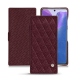 Funda de piel Samsung Galaxy Note20 - Lie de vin - Couture ( Pantone 5115C ) 