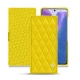 Custodia in pelle Samsung Galaxy Note20 - Jaune fluo - Couture