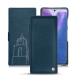 Samsung Galaxy Note20 leather case - Blu mediterran