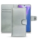 Housse cuir Samsung Galaxy Note20 - Platinium ( Pantone 877C ) 