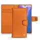 Housse cuir Samsung Galaxy Note20 - Orange ( Nappa - Pantone 1495U ) 