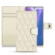 Custodia in pelle Samsung Galaxy Note20 - Blanc - Couture ( Bologna - White ) 