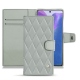 Capa em pele Samsung Galaxy Note20 - Gris - Couture ( Nappa - Pantone W428C ) 