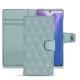 Lederschutzhülle Samsung Galaxy Note20 - Bleu ciel - Couture ( Nappa - Pantone 277C ) 