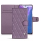 Samsung Galaxy Note20 leather case - Lilas - Couture ( Nappa - Pantone 2645U ) 