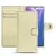 Samsung Galaxy Note20 leather case - Ivoire ( Sleek P C12 - White ) 