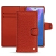 Samsung Galaxy Note20 leather case - Papaye ( Pantone 180C ) 