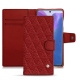 Capa em pele Samsung Galaxy Note20 - Tomate - Couture ( Pantone 187C ) 
