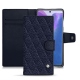 Housse cuir Samsung Galaxy Note20 - Cobalt - Couture ( Pantone 2766C ) 
